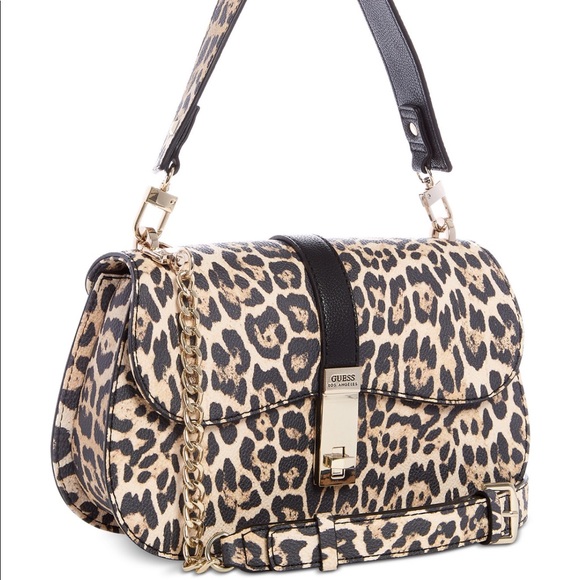 Guess Bags Guess Asher Shoulder Bag Leopard Poshmark